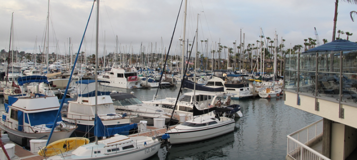 Marina behind the Bay Club